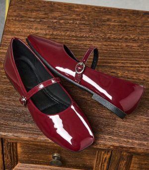 WhatsApp Image 2026-04-23 at 04.58.41 Ruby Glossy Mary Jane Flats