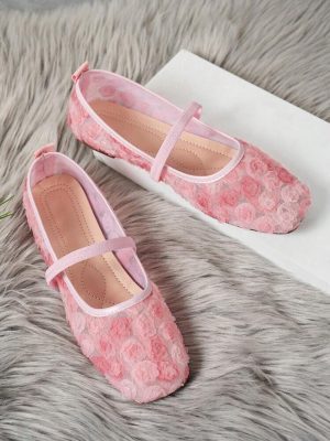 WhatsApp Image 2026-04-23 at 22.53.48 (1) Bloom Satin Ribbon Mesh Flats – Sakura Pink Edition